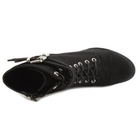 *SALE* Madden Girl Klaim Combat Booties Black - Picture 3 of 6